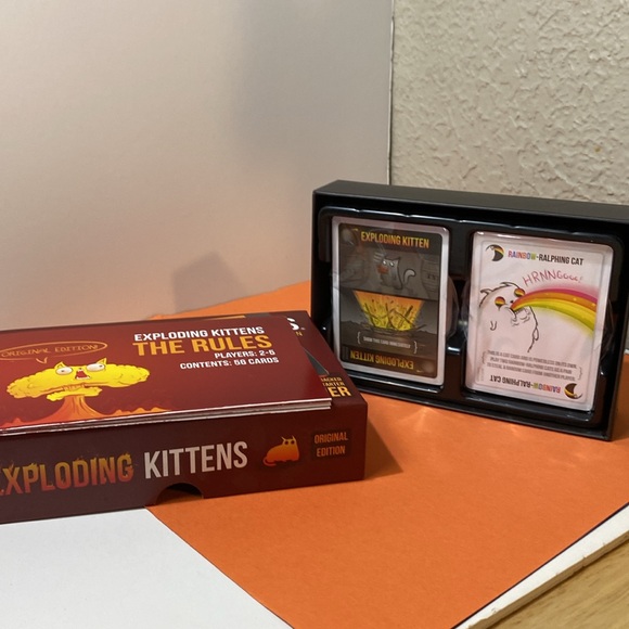 NWOT Original Edition Exploding Kittens Ages 7+ 2-5 Players - Picture 3 of 4